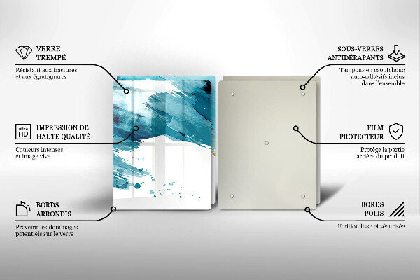 Herdabdeckung Blaue Flecken