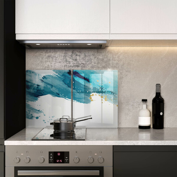 Herdabdeckung Blaue Flecken