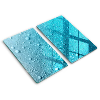 Herdabdeckung Wassertropfen