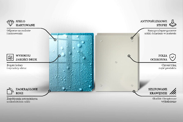 Herdabdeckung Wassertropfen