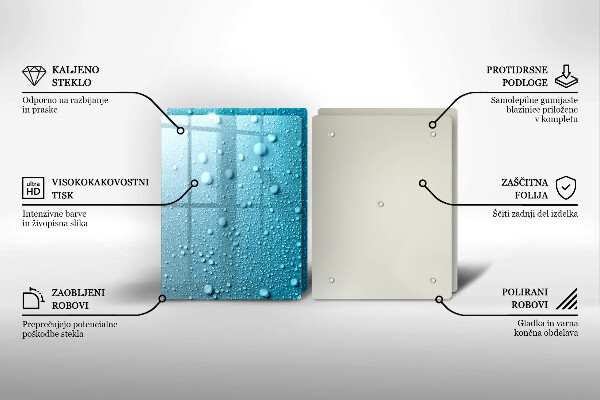 Herdabdeckung Wassertropfen