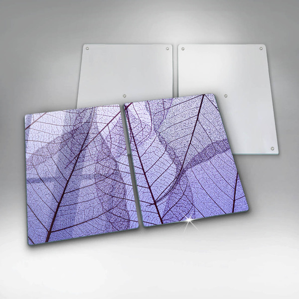 Herdabdeckung Blätter mit Adern