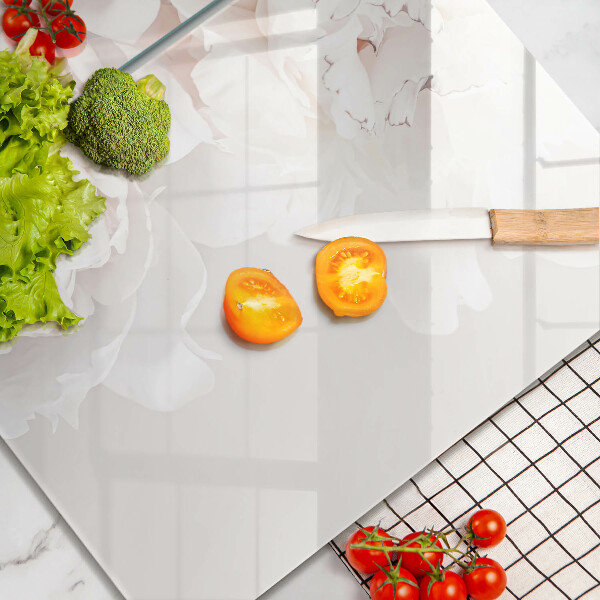 Herdabdeckung Pastellfarbene Pfingstrosen