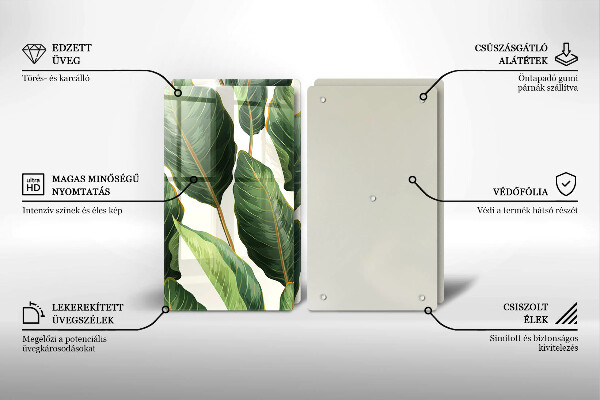 Herdabdeckung Bananenblätter