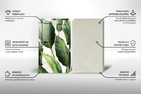 Herdabdeckung Bananenblätter