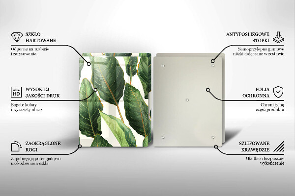 Herdabdeckung Bananenblätter