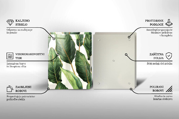 Herdabdeckung Bananenblätter