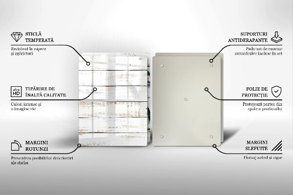 Herdabdeckung Alte Bretter und Blätter