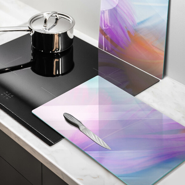 Herdabdeckung Pastellfedern