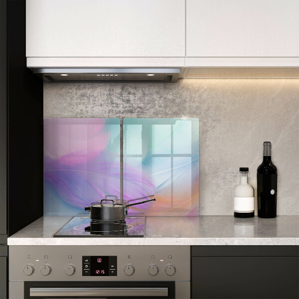 Herdabdeckung Pastellfedern