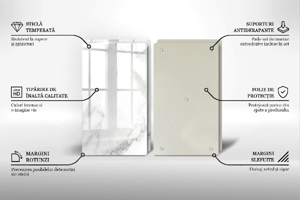 Herdabdeckung Moderner Marmor