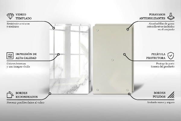 Herdabdeckung Moderner Marmor