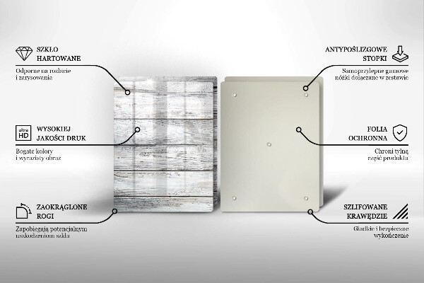 Herdabdeckung Helle Holzbretter