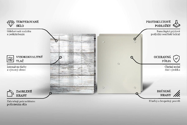 Herdabdeckung Helle Holzbretter
