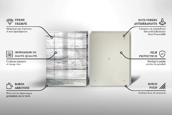 Herdabdeckung Helle Holzbretter