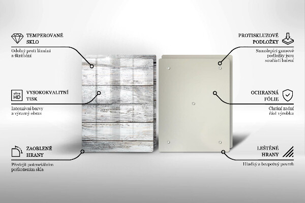 Herdabdeckung Helle Holzbretter