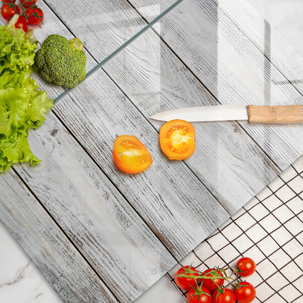 Herdabdeckung Helle Holzbretter