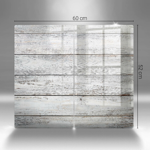 Herdabdeckung Helle Holzbretter