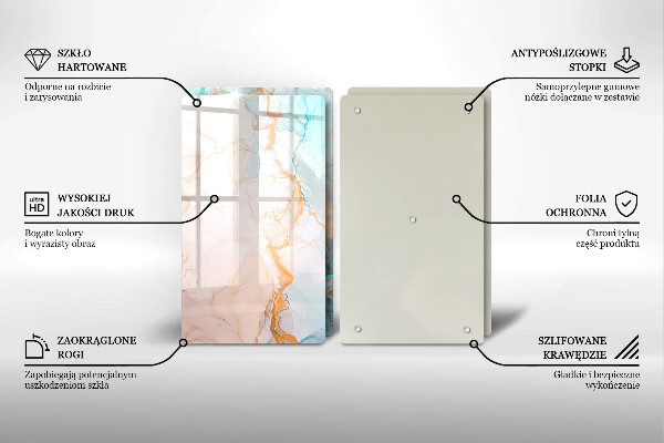Herdabdeckung Marmorabstraktion