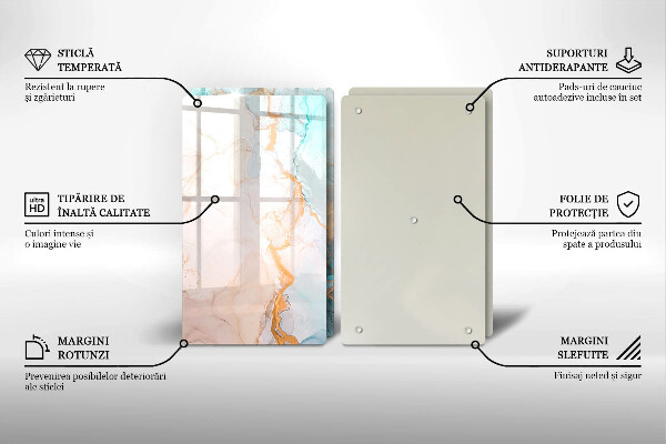 Herdabdeckung Marmorabstraktion