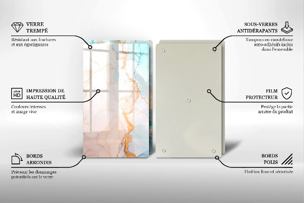 Herdabdeckung Marmorabstraktion