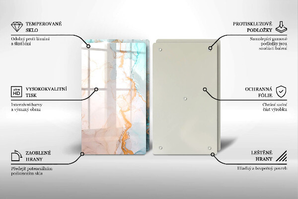 Herdabdeckung Marmorabstraktion