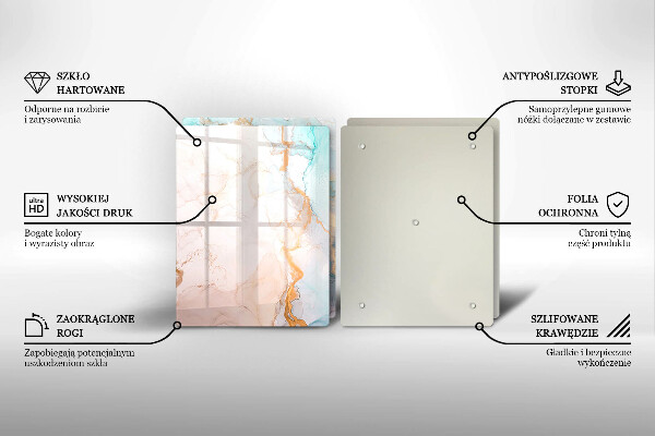 Herdabdeckung Marmorabstraktion