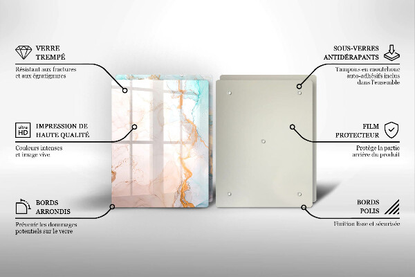 Herdabdeckung Marmorabstraktion