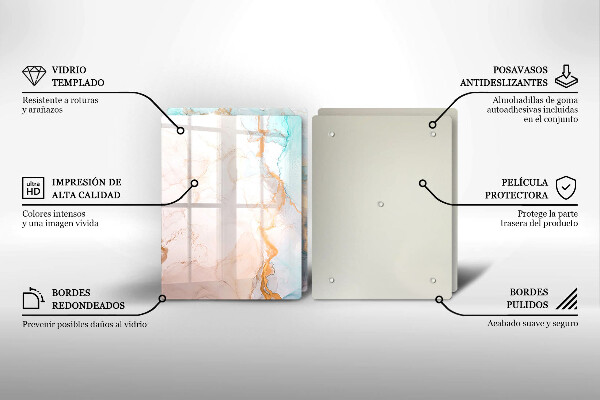 Herdabdeckung Marmorabstraktion