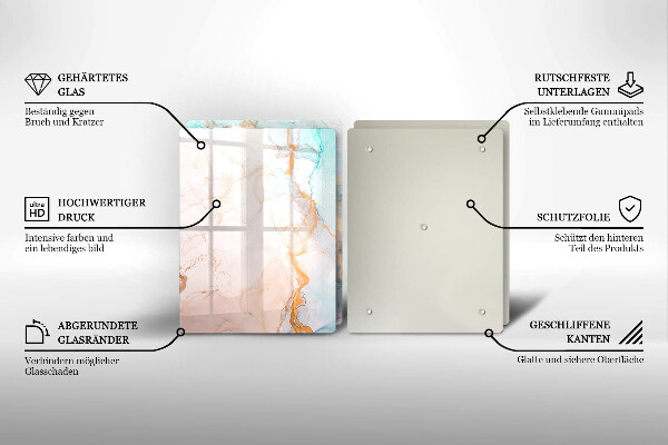 Herdabdeckung Marmorabstraktion