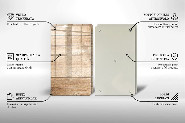 Herdabdeckung Holzbretter