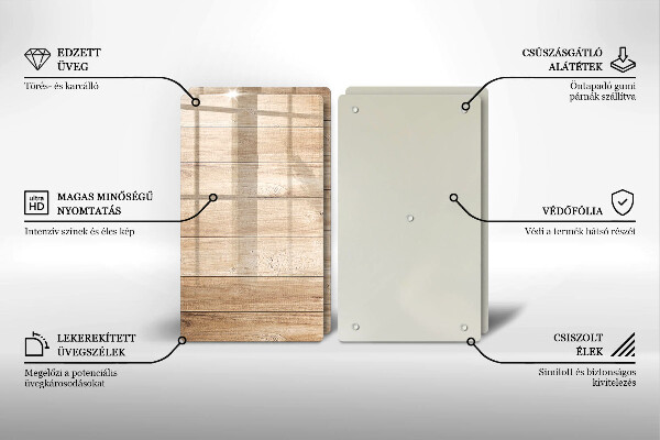 Herdabdeckung Holzbretter