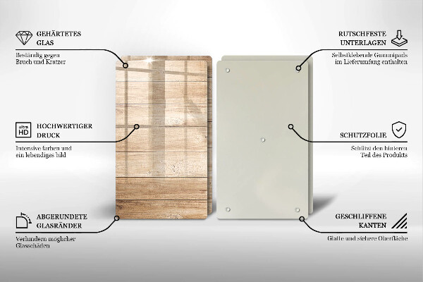 Herdabdeckung Holzbretter
