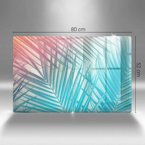 Herdabdeckung Pastellblätter