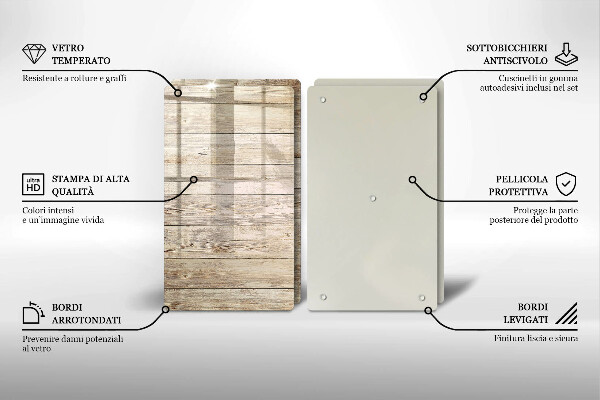 Herdabdeckung Holzbretter