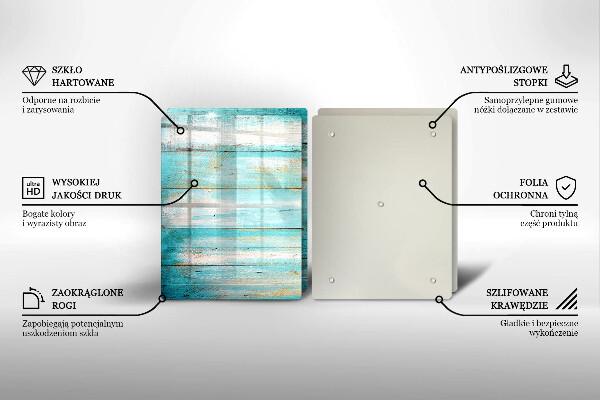Herdabdeckung Vintage-Holzbretter