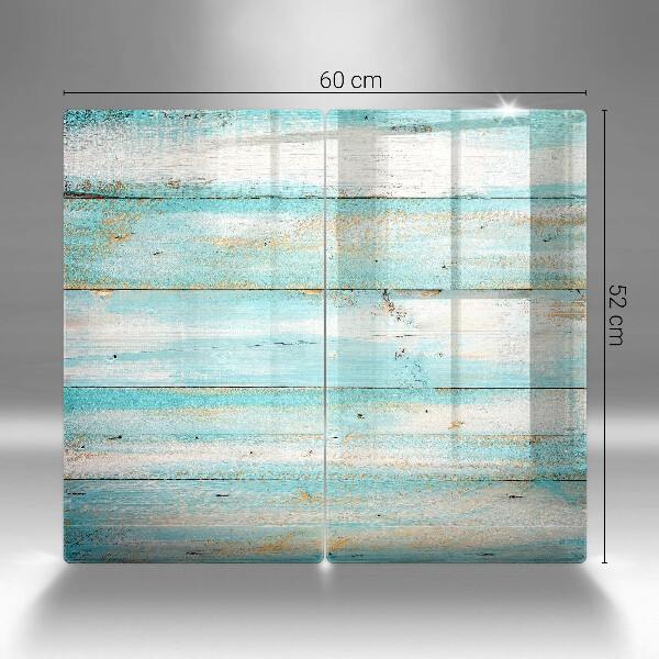 Herdabdeckung Vintage-Holzbretter