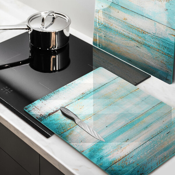 Herdabdeckung Vintage-Holzbretter