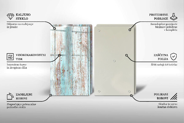 Herdabdeckung Alte Vintage-Bretter