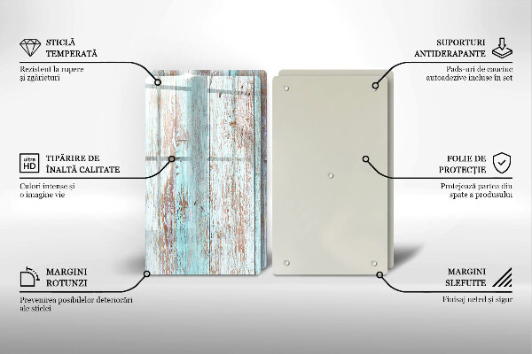 Herdabdeckung Alte Vintage-Bretter