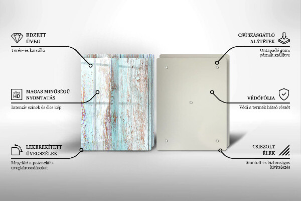 Herdabdeckung Alte Vintage-Bretter