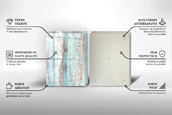 Herdabdeckung Alte Vintage-Bretter