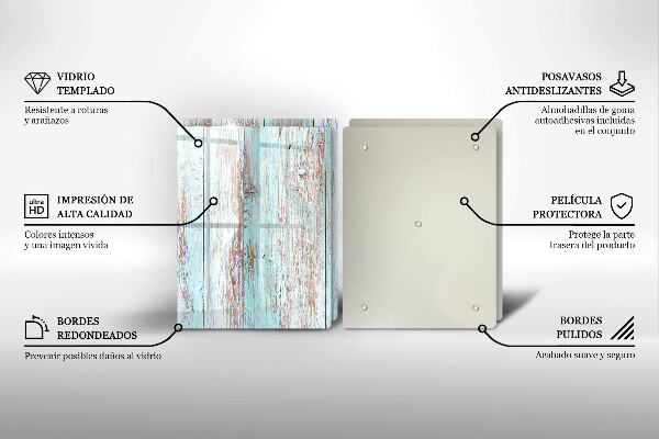 Herdabdeckung Alte Vintage-Bretter