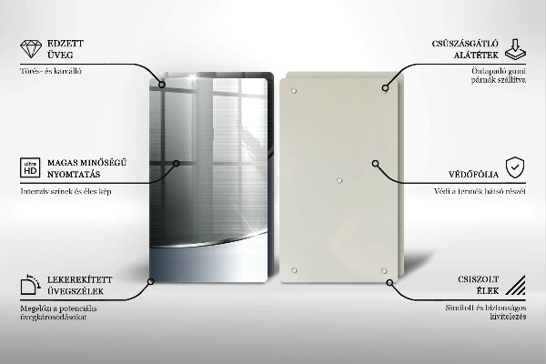 Herdabdeckung Abstraktionsmuster aus Metall