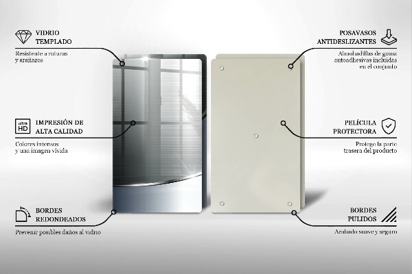 Herdabdeckung Abstraktionsmuster aus Metall
