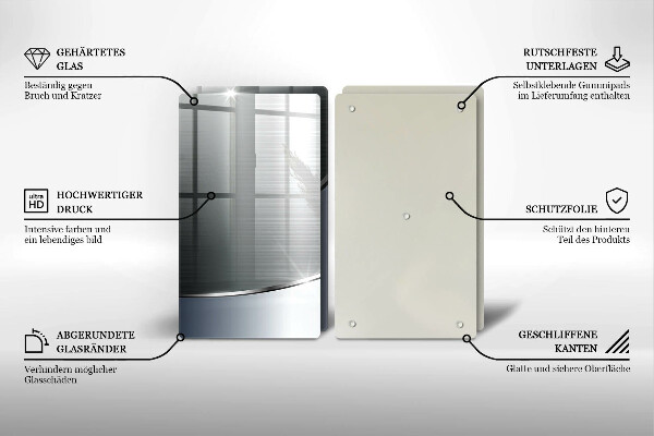 Herdabdeckung Abstraktionsmuster aus Metall