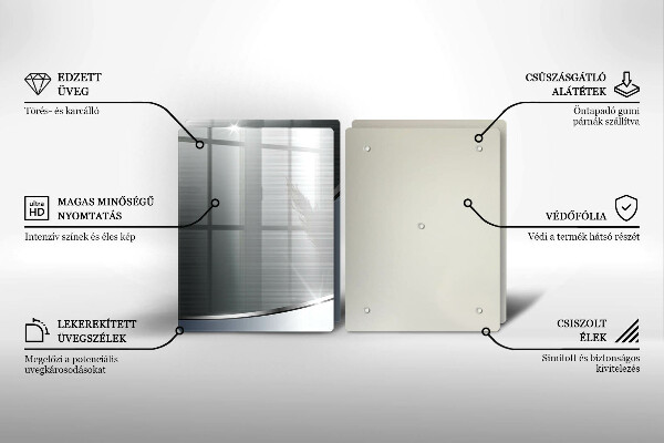 Herdabdeckung Abstraktionsmuster aus Metall