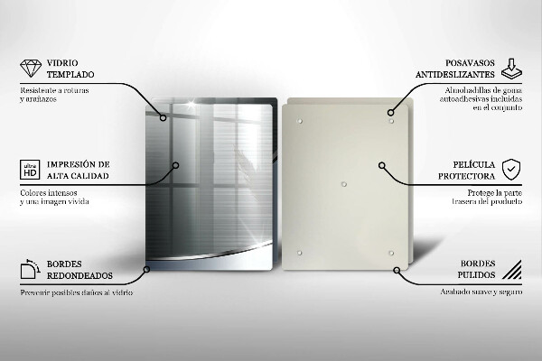 Herdabdeckung Abstraktionsmuster aus Metall