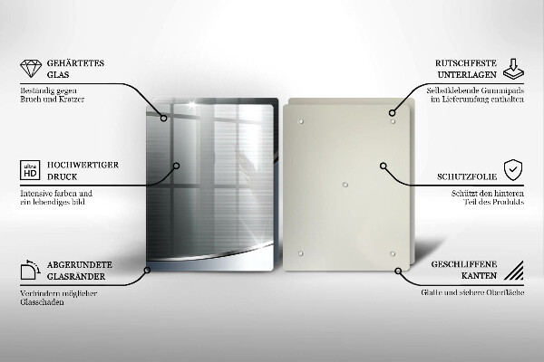Herdabdeckung Abstraktionsmuster aus Metall