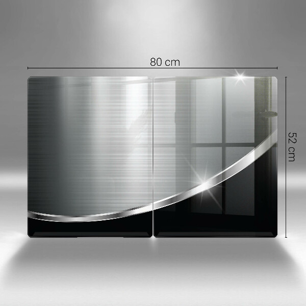 Herdabdeckung Abstraktion mit Metall